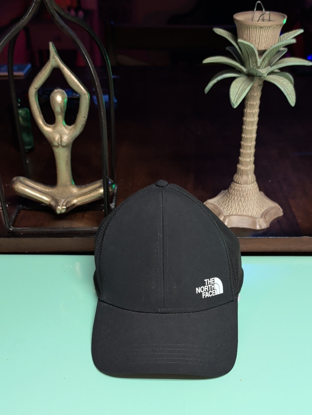 The North Face Black Curved-Brim Logo Cap